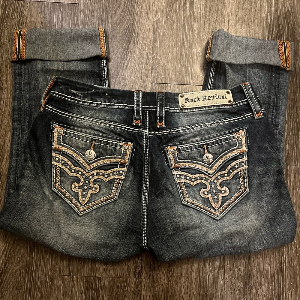 Rock revival curvy capris